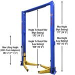 Atlas 12,000 lb 2 Post Lift, Extra Wide, Tall, ALI Certified SKU ATEAP-PVL12 - Image 2