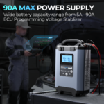 TOPDON Tornado90000 Smart Battery Charger | 12V & 24V Lead-Acid & Lithium Charger for AGM, GEL, EFB Batteries | 6 Charging Modes, 9-Step Smart Charging, ECU Programming, 5-90A - Image 2