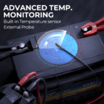 TOPDON Tornado90000 Smart Battery Charger | 12V & 24V Lead-Acid & Lithium Charger for AGM, GEL, EFB Batteries | 6 Charging Modes, 9-Step Smart Charging, ECU Programming, 5-90A - Image 6