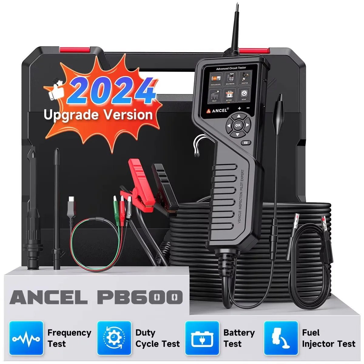 ANCEL PB600 12V 24V Car Circuit Power Probe Tester Relay Injector Battery Tool - Image 22