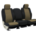 Custom Fit CR-Grade Neoprene Seat Cover - Tan with Black