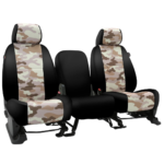 Custom Fit Neosupreme Seat Cover - Camo Traditional Sand with Black
