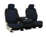 Custom Fit Neosupreme Seat Cover - Navy Blue with Black - Image 2