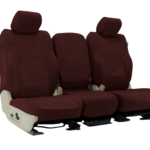 Custom Fit Polycotton Drill Seat Cover - Wine