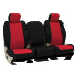 Custom Fit Spacermesh Seat Cover - Red with Black