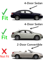 Laminated Passenger Right Side Front Door Window Door Glass Compatible with Chrysler 200/ Dodge Avenger 4 Door Sedan 2011-2014 Models - Image 5