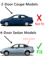 OE Driver Left Side Rear Quarter Glass Quarter Window Compatible with Ford Focus 4 Door Sedan 2008-2011 Models - Image 5