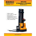 EKKO EB12E-138 Full Powered Straddle Stacker 2640 lb Cap., 138" Height - Image 4