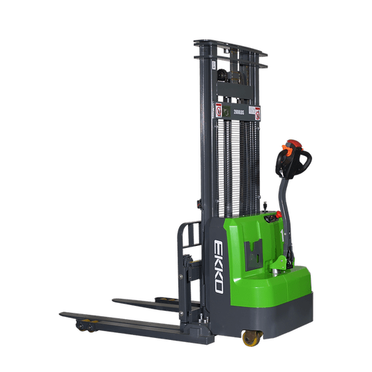 EKKO-EB14C-118Li-Straddle-Stacker EKKO EB14C-118Li 3000 lb. Lithium Straddle Stacker - Image 1