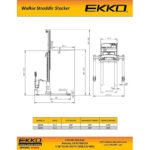 EKKO EB20E Full Powered Straddle Stacker 4400 lb Cap., 177" Height - Image 5