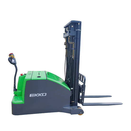 EKKO-EK14C-130Li-Walkie-Stacker EKKO EK14C-130Li Lithium Counterbalanced Walkie Stacker - Image 1