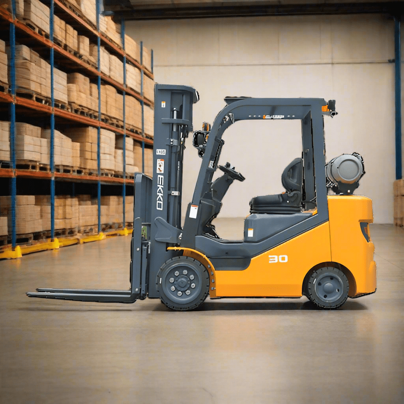 EKKO-EK30SLP-Forklift EKKO EK30SLP Forklift with Pattern Cushion (LPG) 6000 lbs - Image 1