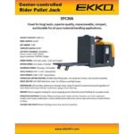 EKKO EPC30A Center-Controlled Rider Pallet Jack 5000lbs. Capacity - Image 5