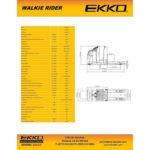 EKKO EPC30A Center-Controlled Rider Pallet Jack 5000lbs. Capacity - Image 6