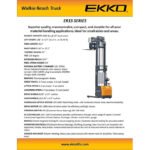 EKKO ER15 Walkie Reach Truck 3300 lb Cap., 177" Height, Side Shift - Image 5