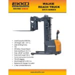 EKKO ER15 Walkie Reach Truck 3300 lb Cap., 177" Height, Side Shift - Image 3