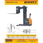 EKKO ER15 Walkie Reach Truck 3300 lb Cap., 177" Height, Side Shift - Image 4