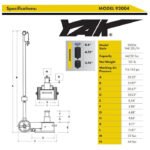 ESCO 92004 Yak 22-44 Ton Tall Air Hydraulic Jack - Image 4