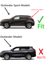Heated Back Tailgate Window Back Glass Compatible with Mitsubishi Outlander Sport 2011-2024 Models - Image 3