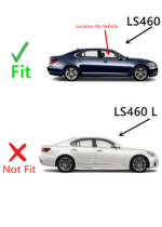 Passenger Right Side Front Door Window Door Glass Compatible with Lexus LS460 2007-2017 Models (Not For LS460 L) - Image 2