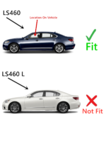 Driver Left Side Front Door Window Door Glass Compatible with Lexus LS460 2007-2017 Models (Not For LS460 L) - Image 2