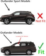 Driver Left Side Front Door Window Door Glass Compatible with Mitsubishi Outlander 2007-2013 Models - Image 2
