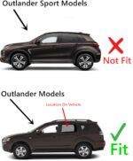 Driver Left Side Rear Door Window Door Glass Compatible with Mitsubishi Outlander 2007-2013 Models - Image 2