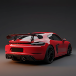Porsche 718 (982) Cayman/Boxster GT4 RS-Style Carbon Fiber Wing Spoiler - Image 2