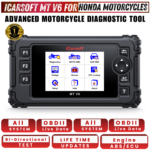iCarsoft MT V6 Honda Motorcycle obd2 Scanner ECU EngineThrottle Scan Live Data - Image 2