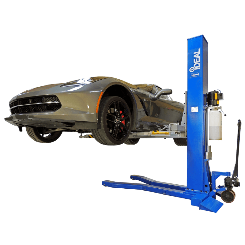 IdealMSC-6KLP6_000lbSinglePostCarLift-11_1 iDEAL Mobile Single Column Lift 6,000lb Portable SKU MSC-6KLP - Image 1