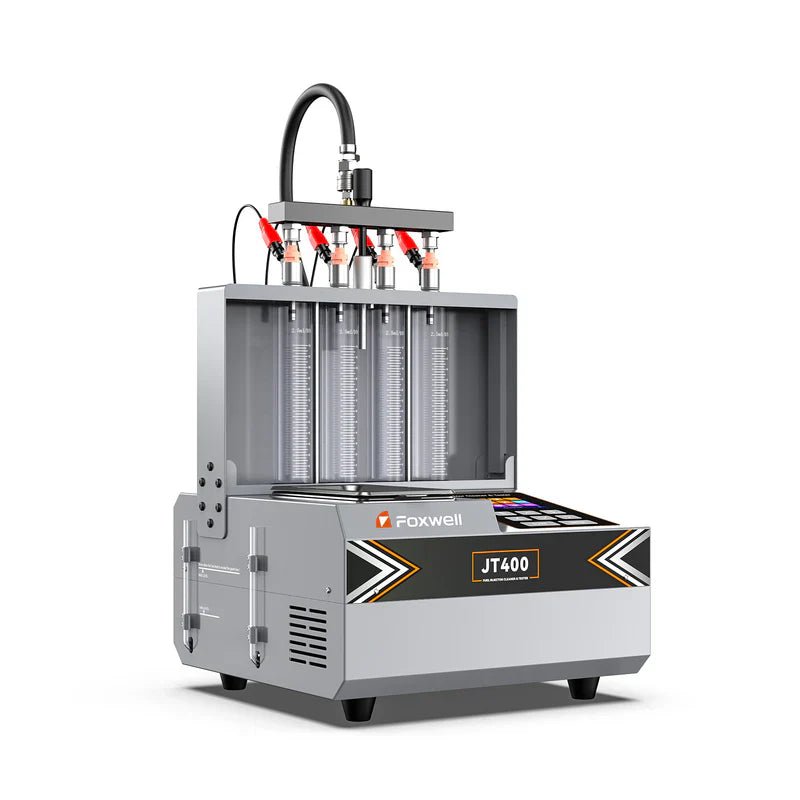 JT400-2 Foxwell JT400 GDI/EFI/FSI Fuel Injector Cleaner Machine – 4-Cylinder Heated Ultrasonic Tester - Image 1