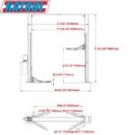 Katool KT-M110 Two Post Clear-floor Vehicle Lift 11,000lbs - Image 6