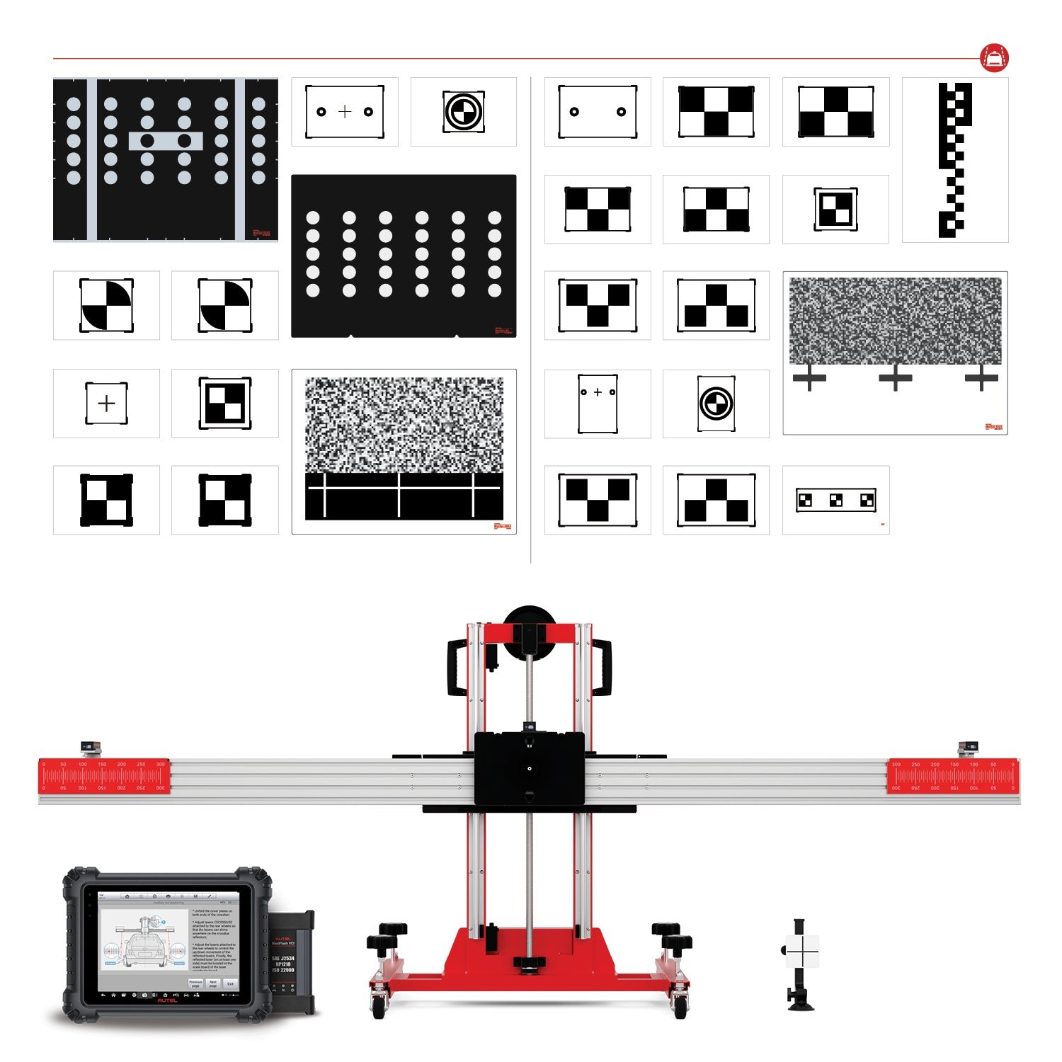 LDW20T-ADAS-2.0Kit_8066153d-bda4-4e29-be02-225548653250 Autel MaxiSYS ADAS LDW2.0T Tablet Calibration Package + MS909 Tablet - Image 1
