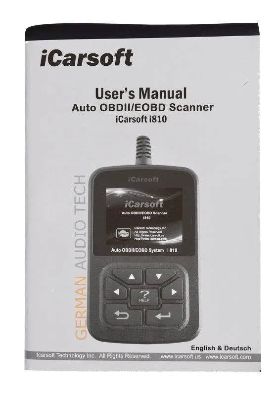 iCarsoft i810 OBD2 Code Reader Universal Car Diagnostic Tool Live Data Support - Image 4