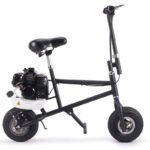 MotoTec 49cc Gas Mini Bike Black - Image 2