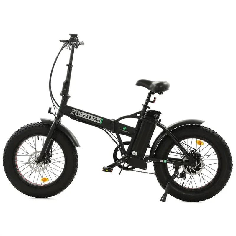 NS-FAT20S900-MB Ecotric 48V Portable and Folding Fat Ebike with LCD Display - Matt Black - Image 1