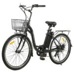 Ecotric 26inch Peacedove Electric City Bike with Basket and Rear Rack - Image 3