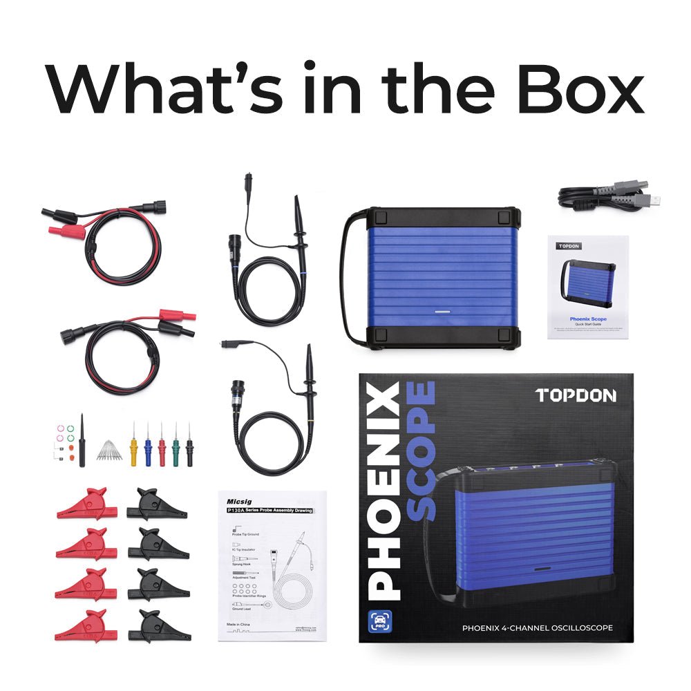 PhoenixScope Phoenix Scope Automotive Oscilloscope | Signal Waveform Analysis & Recording for Phoenix Diagnostic Tools | High Memory Depth, Fast Storage, Trigger & Cursor Functions for Circuit, Sensor, Ignition, and Communication Testing - Image 1