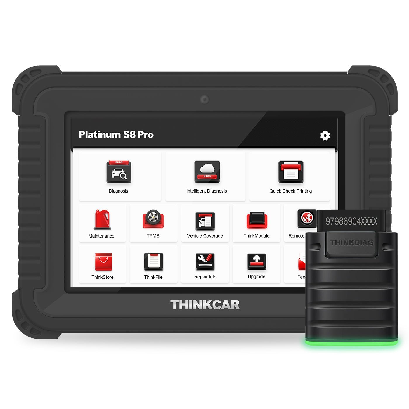 PlatinumS8Pro ThinkCar Platinum S8 PRO - 8" Touchscreen Wireless Professional OBD2 Automotive Diagnostic Scanner For Car Maintenance - Image 1