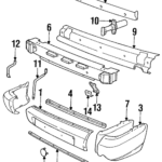 Porsche Rear Bumper Lining Prime Coated - 965 | 1990-1994  965-505-164-01-G2X