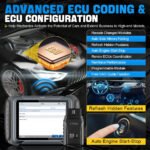 XTOOL D8W WIFI OBD2 Car Diagnostic Tools ECU Online Coding Bi-directional Control Key Programming 38 Resets CAN FD DOIP - Image 6