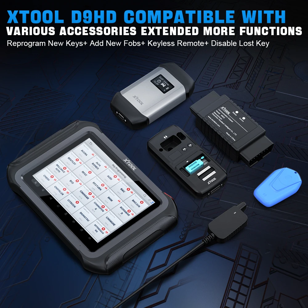 XTOOL D9HD Key Programming IMMO