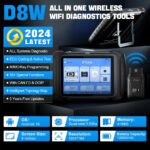 XTOOL D8W WIFI OBD2 Car Diagnostic Tools ECU Online Coding Bi-directional Control Key Programming 38 Resets CAN FD DOIP - Image 2