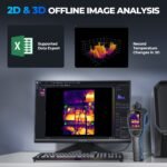 TC004 Thermal Camera | 256×192 IR Sensor Enhanced to 320×240 | Detects ±0.05°C | −20°C to 350°C Range | 56° FOV, Spot Modes, PC Projection, 12-Hour Runtime, IP54 Rugged Design - Image 6