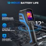 TC004 Thermal Camera | 256×192 IR Sensor Enhanced to 320×240 | Detects ±0.05°C | −20°C to 350°C Range | 56° FOV, Spot Modes, PC Projection, 12-Hour Runtime, IP54 Rugged Design - Image 7