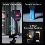 TC004 Thermal Camera | 256×192 IR Sensor Enhanced to 320×240 | Detects ±0.05°C | −20°C to 350°C Range | 56° FOV, Spot Modes, PC Projection, 12-Hour Runtime, IP54 Rugged Design - Image 8