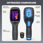 TC005 Handheld Thermal Camera | 256×192 IR Sensor | −20°C to 550°C (−4°F to 1022°F) | 12-Hour Runtime | 56° FOV, 4 Imaging Modes, Pseudo-Color, 2MP Visible Camera, Picture-in-Picture, PC Projection | IP54 Rugged Design - Image 9