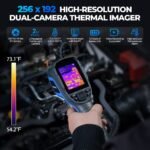 TC005 Handheld Thermal Camera | 256×192 IR Sensor | −20°C to 550°C (−4°F to 1022°F) | 12-Hour Runtime | 56° FOV, 4 Imaging Modes, Pseudo-Color, 2MP Visible Camera, Picture-in-Picture, PC Projection | IP54 Rugged Design - Image 3