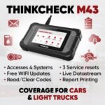 ThinkCar ThinkCheck M43 - 5" OBD2 Scanner Vehicle Diagnostic Car Code Reader ABS, SRS, ECM, TCM - Image 5