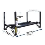 Tuxedo FP8K-DX 8,000 lb Deluxe Storage Lift - Poly casters, drip trays, jack tray - Image 3